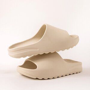 Extra-Thick Foam Comfort Slides – Soft EVA Spa Sandals for Eve！！！Beige